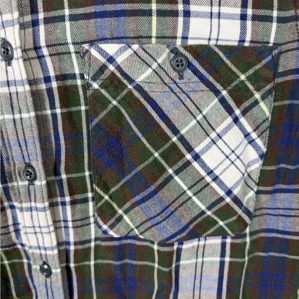 Ralph Lauren Denim & Supply  Plaid Button-Down Shirt - Blue Green White